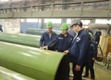 پیشروی تولید لوله های ۴۲ اینچ خط انتقال نفت اهواز – گوره طبق زمانبندی مشخص