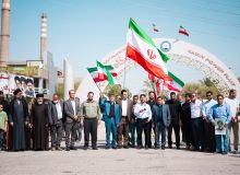 گزارش تشکیل زنجیره انسانی «جوانان برای فردای روشن» مقابل نیروگاه رامین اهواز